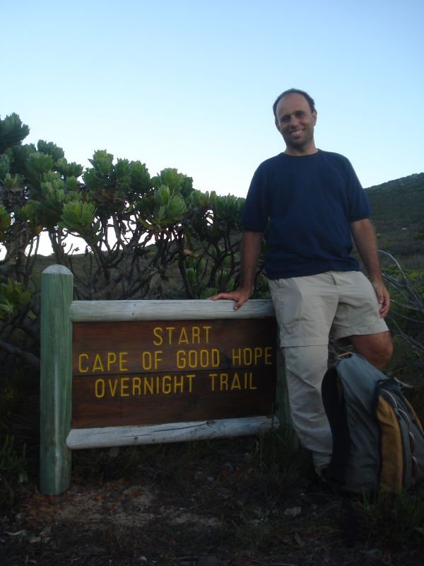 O início da trilha Hoerkwaggo, no Cabo da Boa Esperança