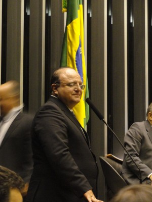 O líder do governo no plenário em que o Código Fllorestal não foi votado. (foto Nathalia Clark)