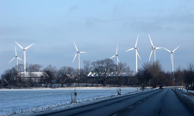Turbinas eólicas em Schleswig-Holstein, Alemanha. Foto: BlueRidgeKitties