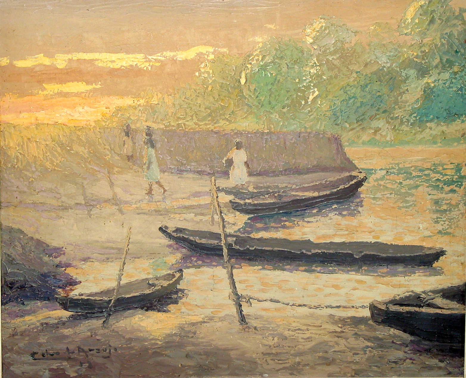 Pintura de Calvo de Araújo retrata paisagem amazônica