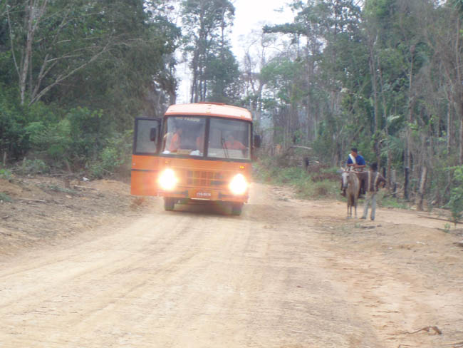 Dentro da Flona, sistema de transporte foi organizado para moradores (foto: ICMBio)