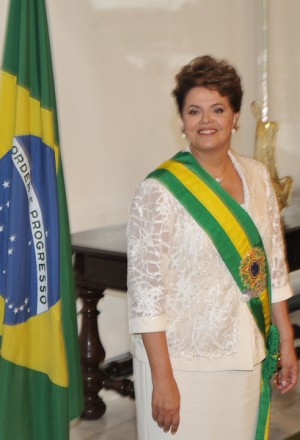 A presidente no dia da posse. (foto Agência Brasil)