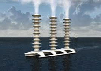 Projetos de embarcações que injetariam vapor d’água na estratosfera.