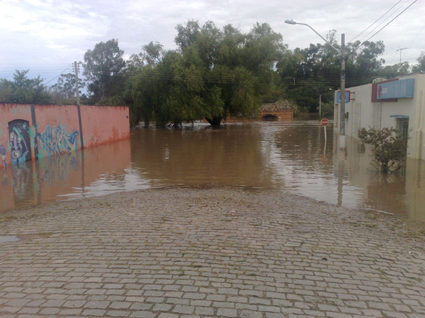 Enxurrada atinge São Lourenço do Sul. Crédito: Defesa Civil/RS