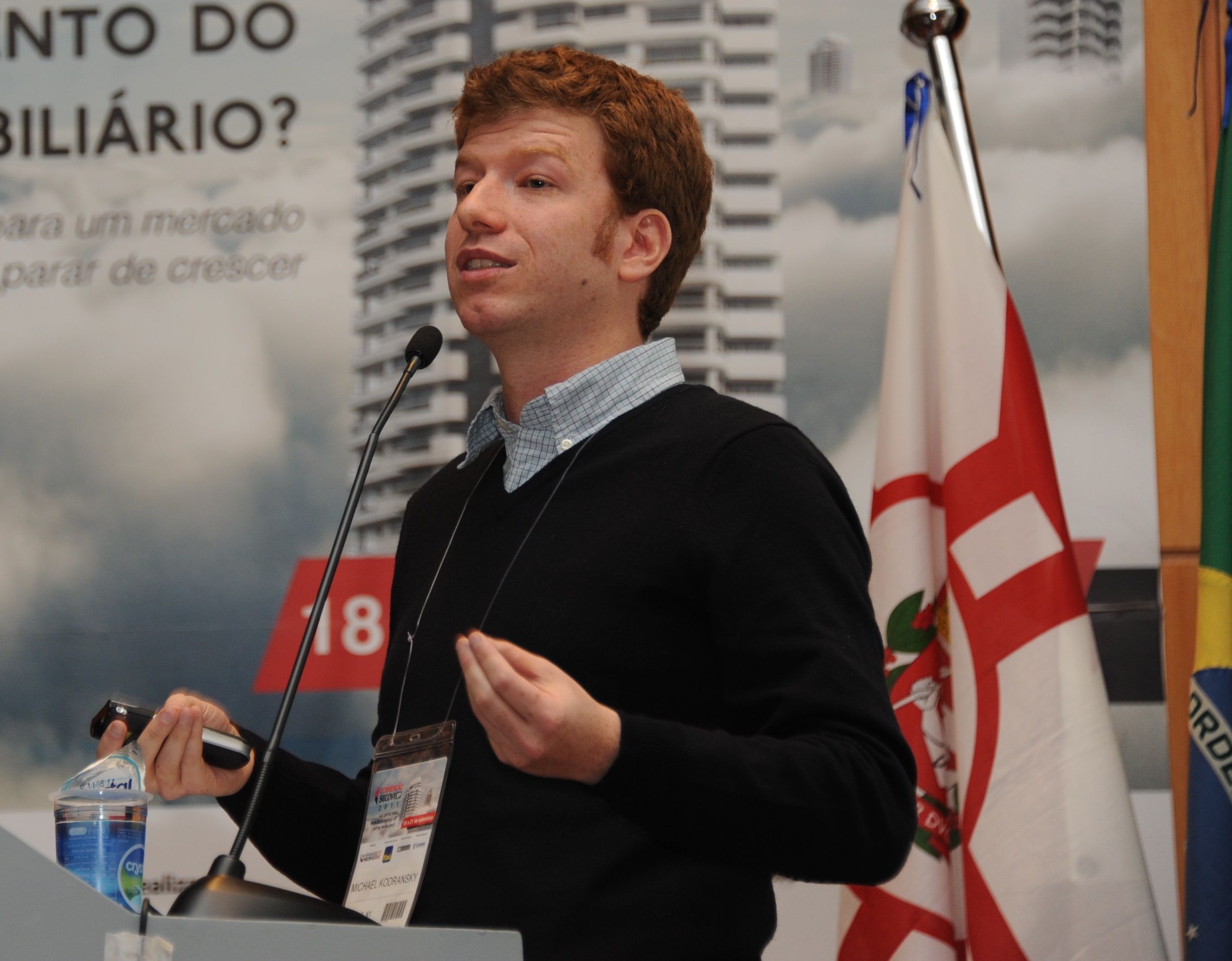 Michael Kodransky, durante evento no Rio de Janeiro. Foto: Divulgação