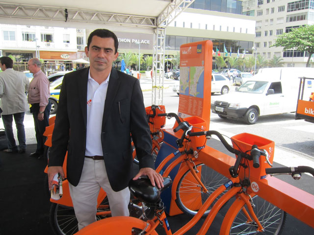 Angelo Leite, presidente da Serttel, concessionária da Bike Rio. Foto: Eduardo Pegurier