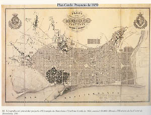 Projeto urbano do arquiteto catalão Idelfons Cerdà (1815-1876) completa um século e meio em 2009. (Imagem: Divulgação/Barcelona)