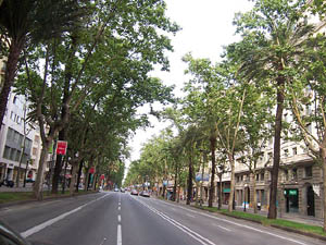 Avenida Diagonal será modificada será modificada para se tornar um passeio atrativo e agradável. (Foto: Prefeitura de Barcelona)