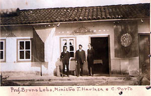 Inauguração da sede da Estação Biológica de Itatiaia, em 1927. (Foto: Acervo do Parque Nacional/ICMBio)